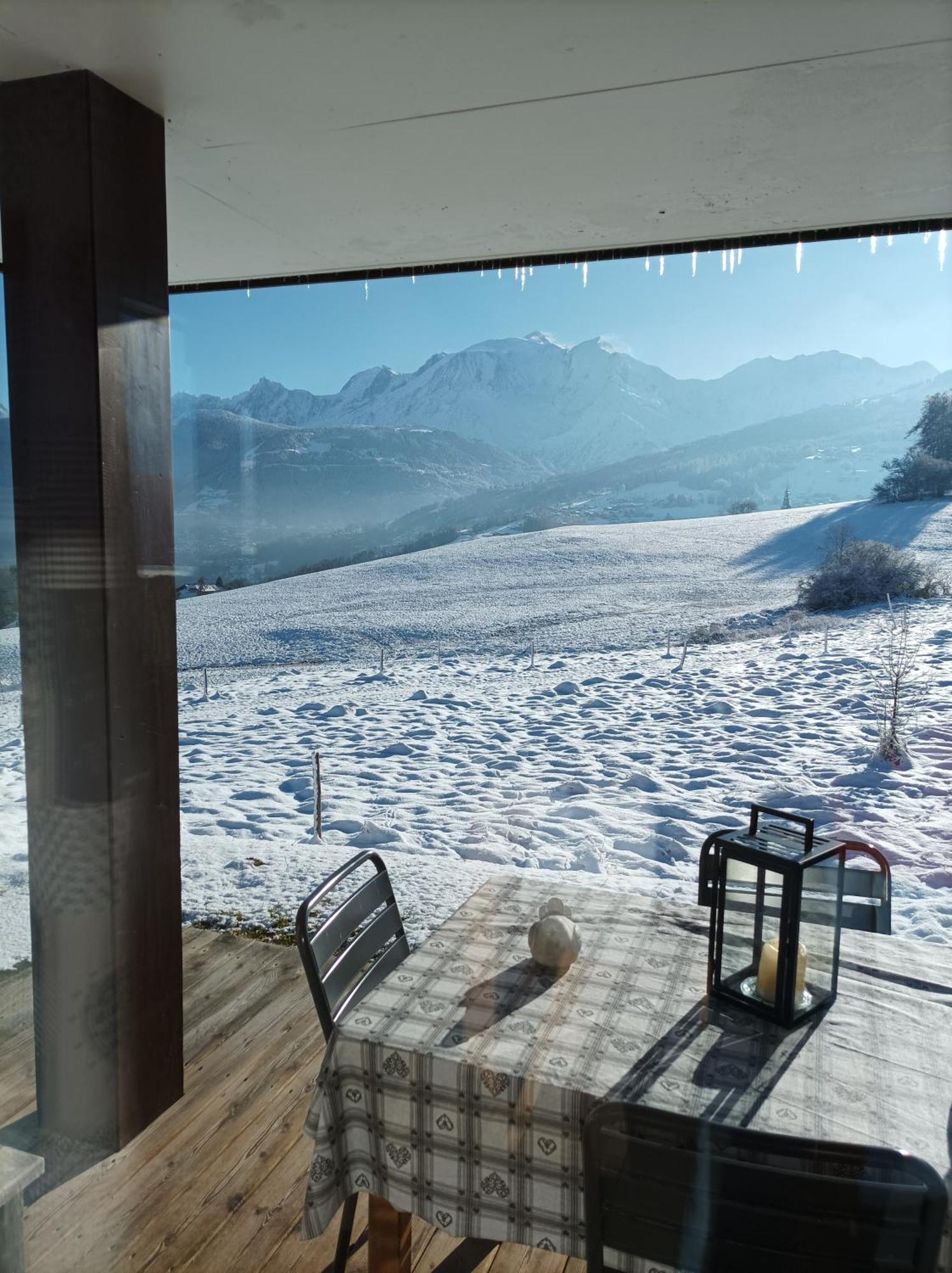 Rez De Chaussee Tres Calme Vue Mont-Blanc Combloux Zewnętrze zdjęcie